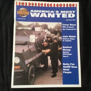 America’s Most Wanted  Magazine July/August 2001:John Walsh